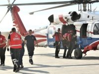 Diyaliz Hastaları Hastaneye Helikopterle Ulaştırıldı