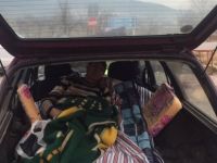 Felçli Hasta Taşıyan Otomobil Kaza Yaptı: 1 Yaralı